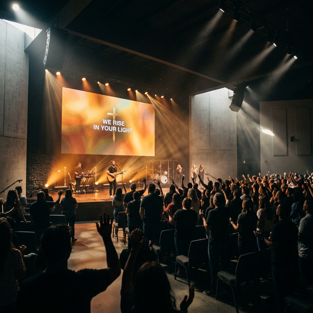 Church worship service